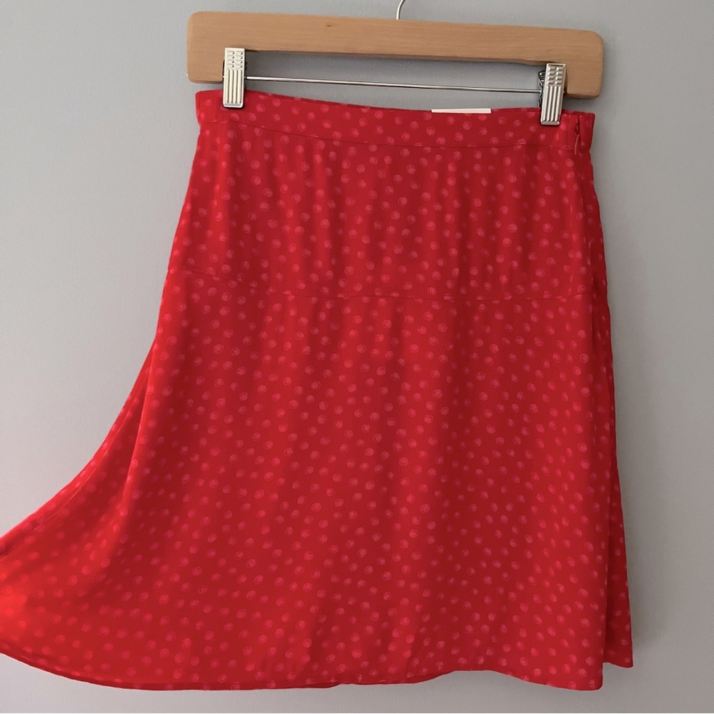 Free Assembly Flutter Mini Skirt - Red Dots
